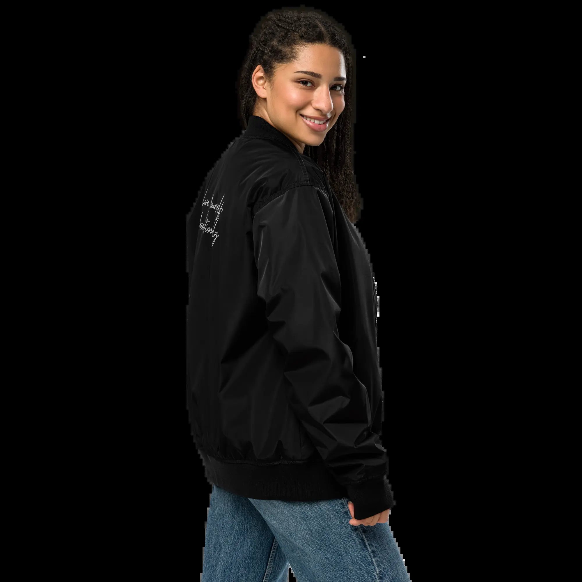 Premium Bomber Jacket Self Love Premium Recycled Bomber Jacket