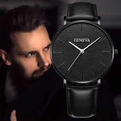 Men Fashion Simple Watch Male Commerce Watch Leather Sports Wristwatches Men'S Watch Quartz Simple Casual Watch