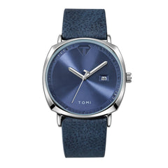 Men'S Watch Minimalist Fashion Sports Watch Calendar Leather Casual Quartz Watch