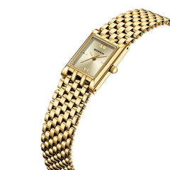 BOFAN Gold Watches for Women Luxury Ladies Quartz Wrist Watches with Stainless Steel Bracelet,Waterproof.Womens Casual Fashion Small Gold Watch.Bracelet Adjustment Tool Included. Ladies Stainless Dainty Watches