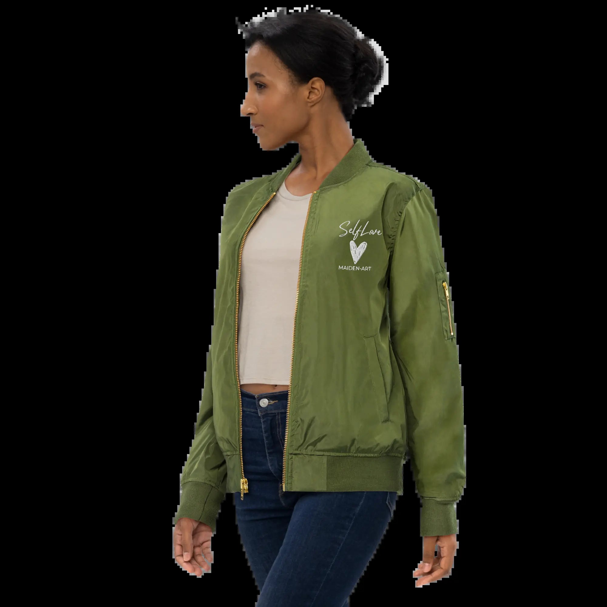 Premium Bomber Jacket Self Love Premium Recycled Bomber Jacket