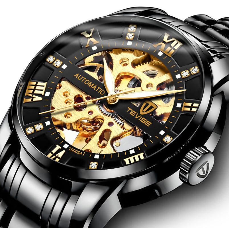 Men''S Fashion Watch Fashion Automatic Mechanical Watch Hollow Watch Watch Waterproof Men''S Watch