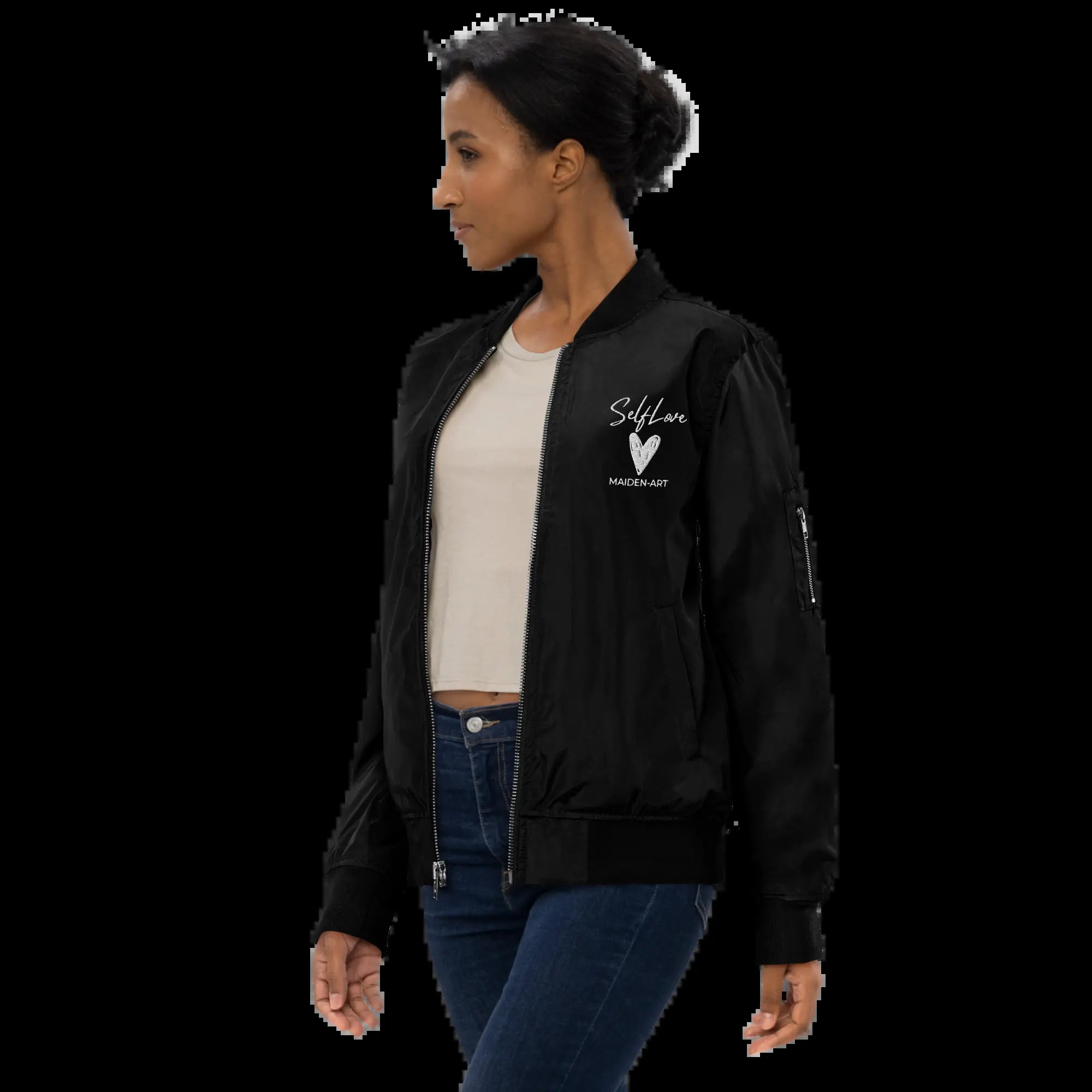 Premium Bomber Jacket Self Love Premium Recycled Bomber Jacket