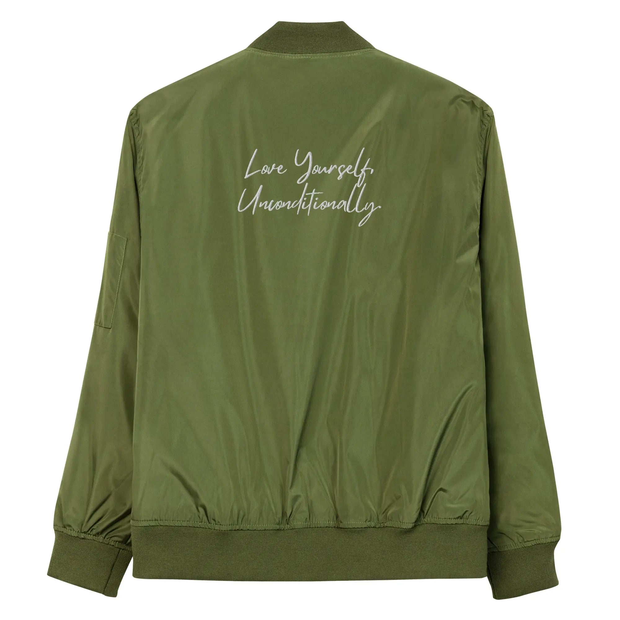 Premium Bomber Jacket Self Love Premium Recycled Bomber Jacket