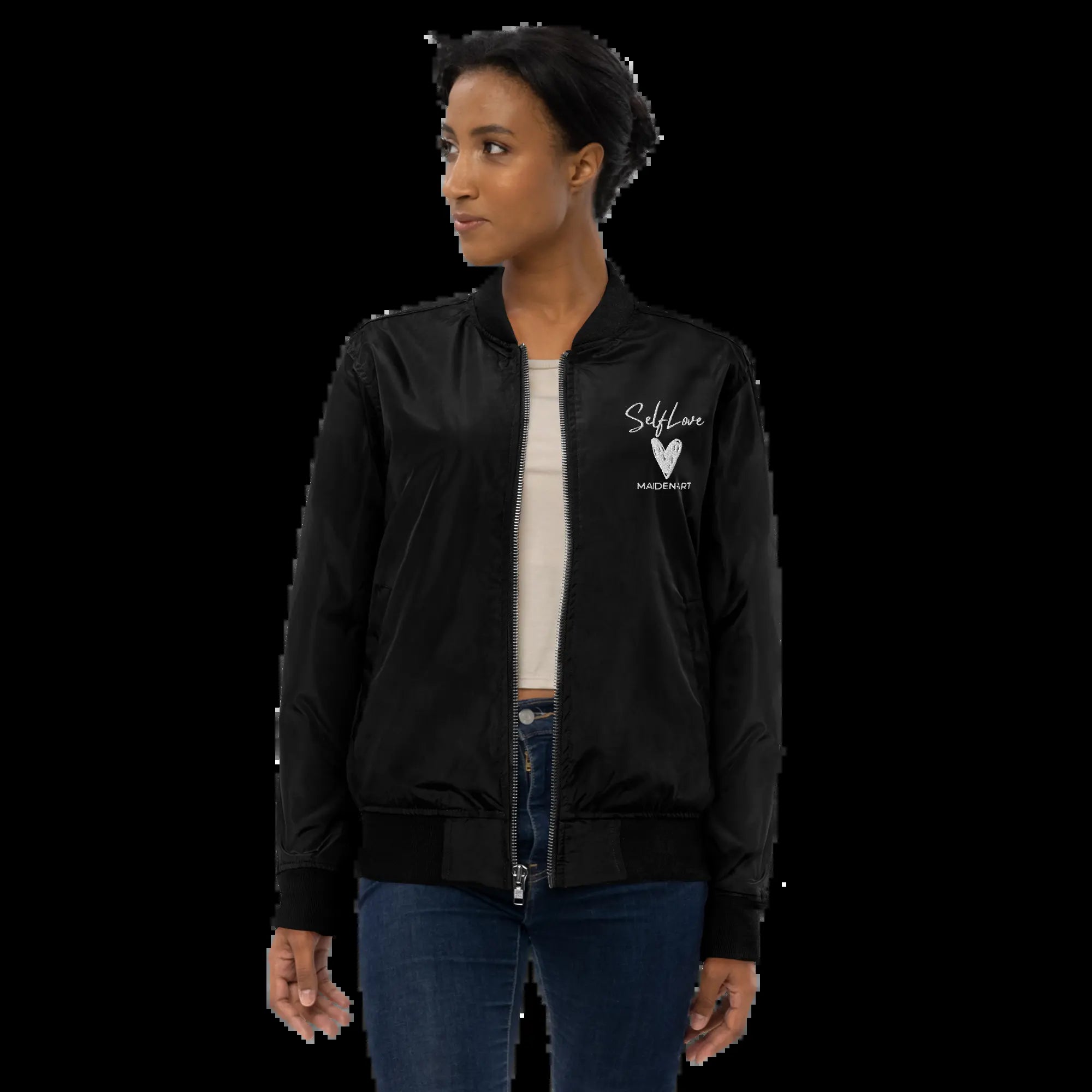 Premium Bomber Jacket Self Love Premium Recycled Bomber Jacket